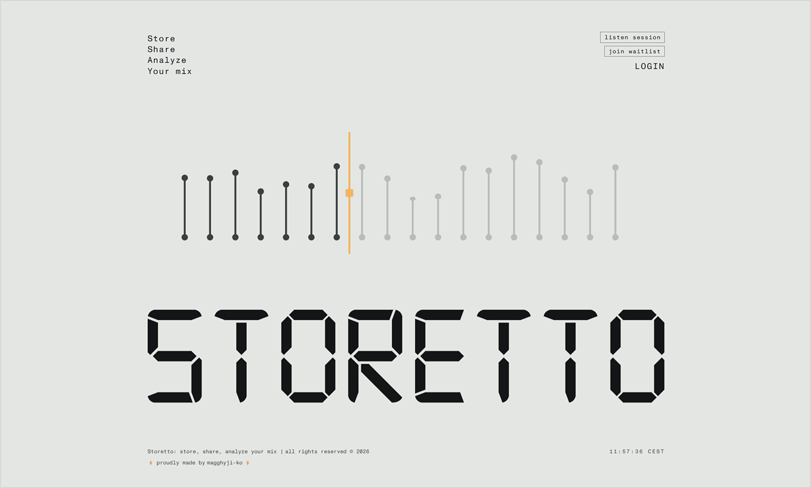 Storetto - Cloud audio storage and collaborative player for music producers