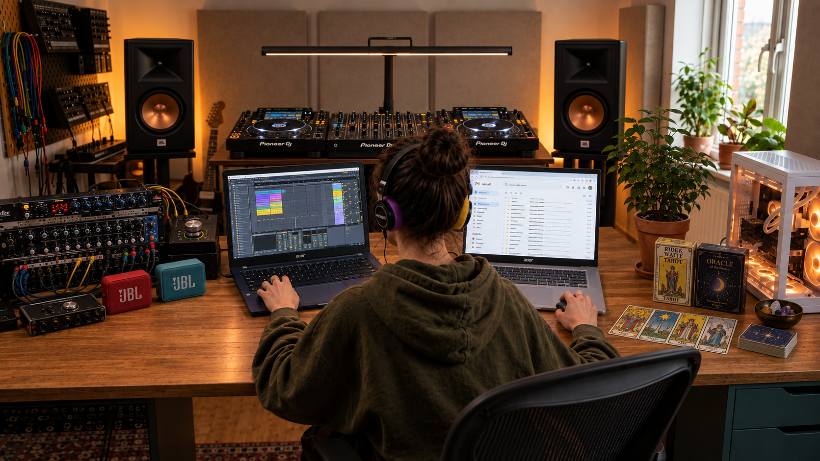 The Studio - Interactive workspace showcasing Magghy Ji's AI digital products